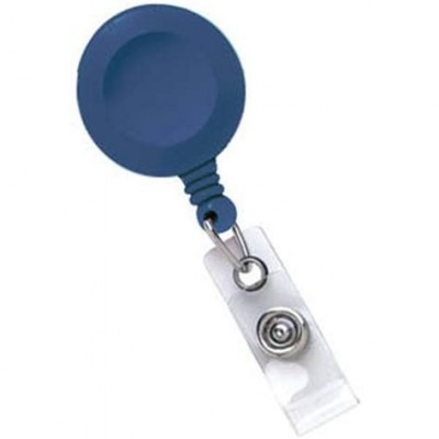 BRADY Swivel-Black Badge Roller Clip, Badge Reel, Clear Vinyl Strap 2120-7602